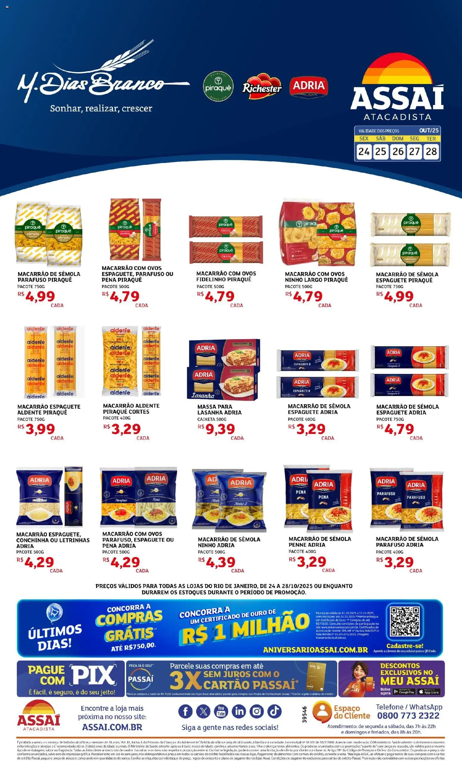 Assaí Atacadista folheto "Encarte - RJ" válido a partir de 24/10/2025 - número de página 1