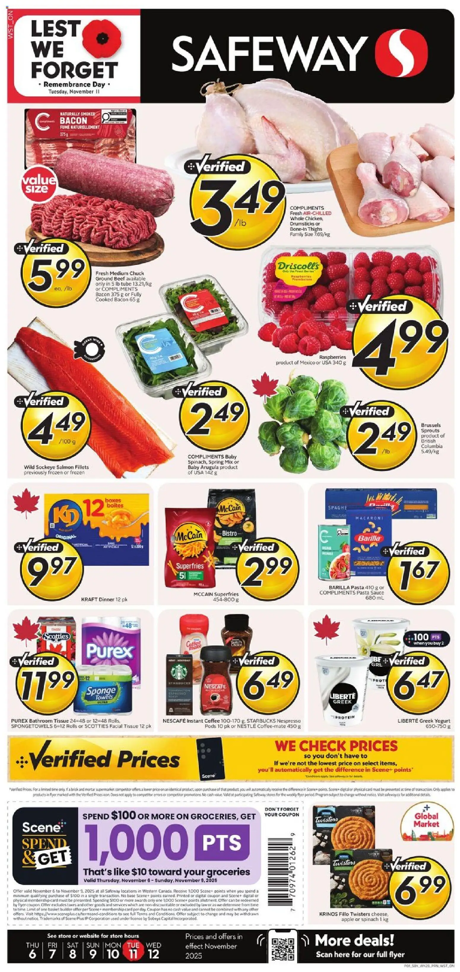 Preview of leaflet Weekly flyer / circulaire from shop Safeway is valid from Nov 06, 2025