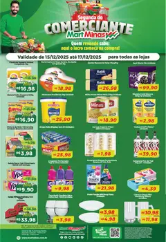 Pré-Visualização do folheto "Ofertas Segunda do Comerciante" da loja Mart Minas válido a partir de 15/12/2025