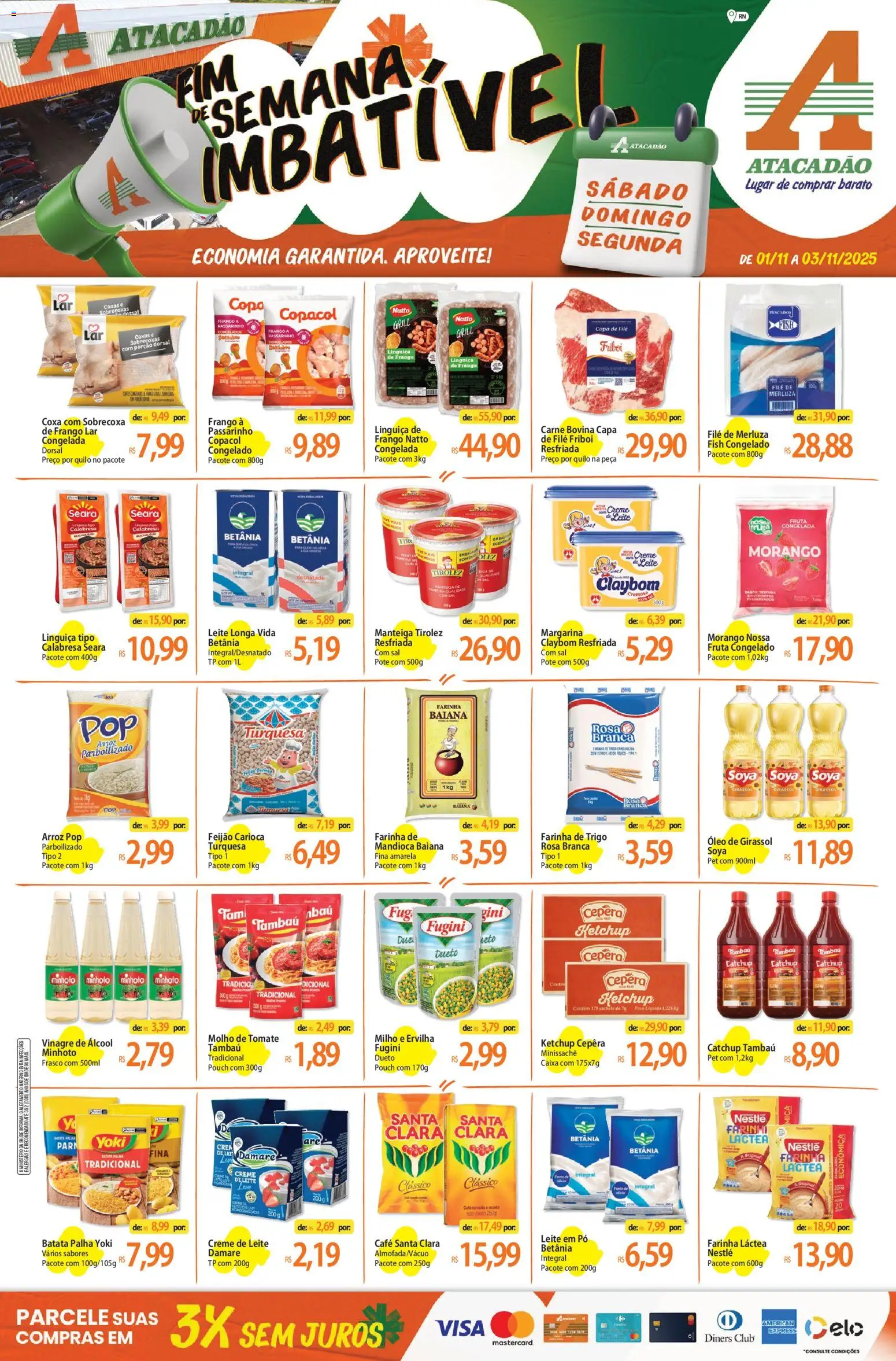 Pré-Visualização do folheto "Ofertas - RN" da loja Atacadão válido a partir de 01/11/2025