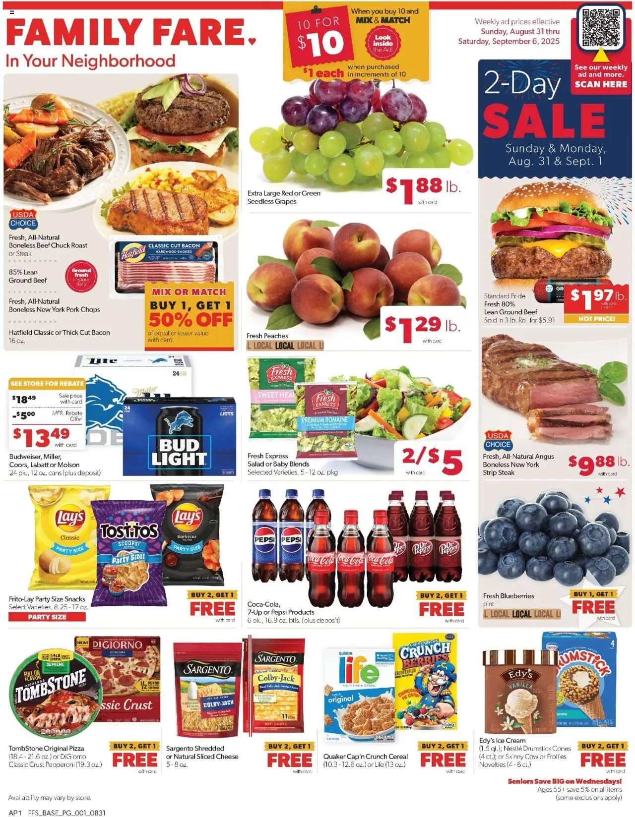 Family Fare Weekly Ad from 08/31/2025 - Flyer - Page number 1