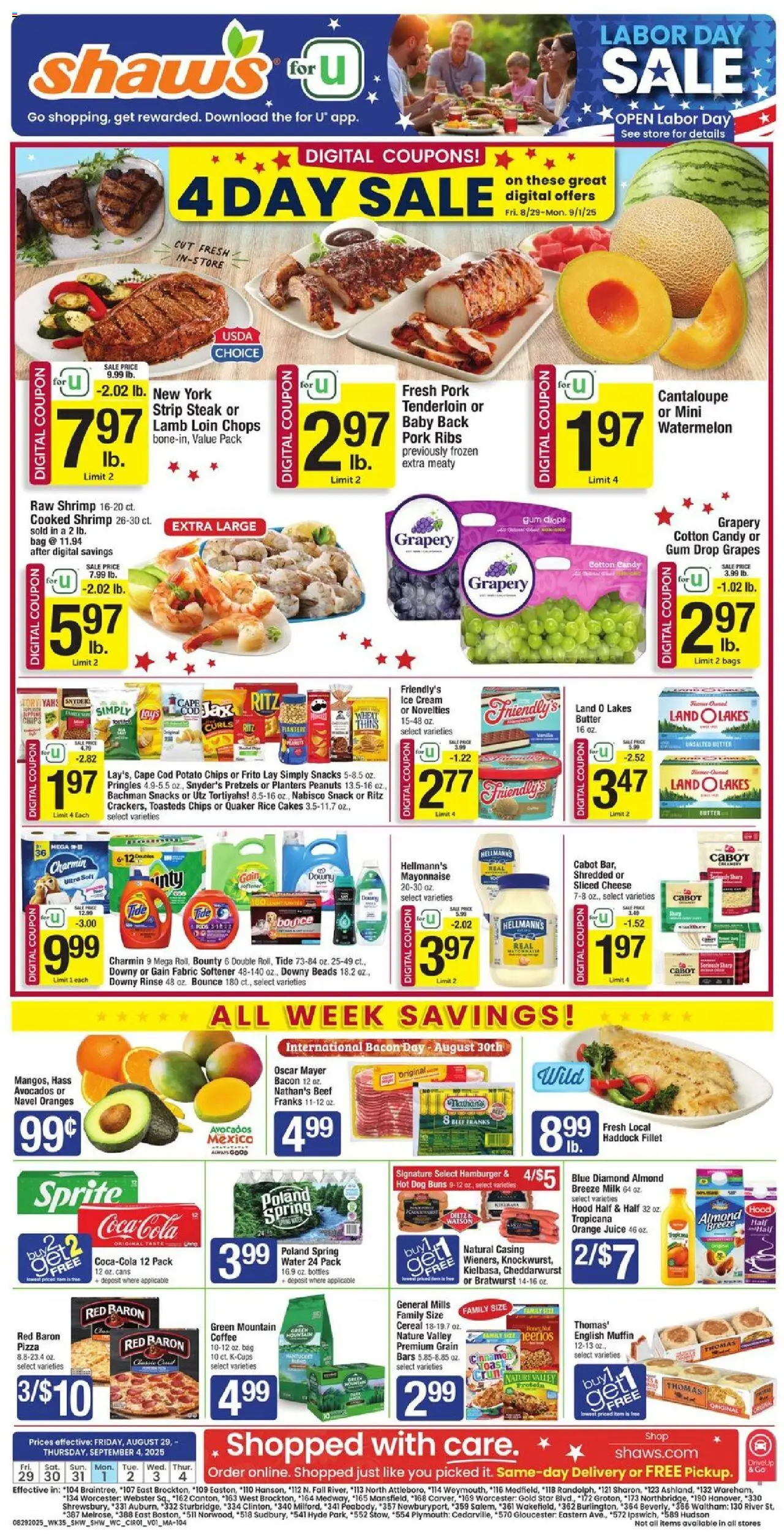 Shaw's Weekly Ad from 08/29/2025 - Flyer - Page number 1