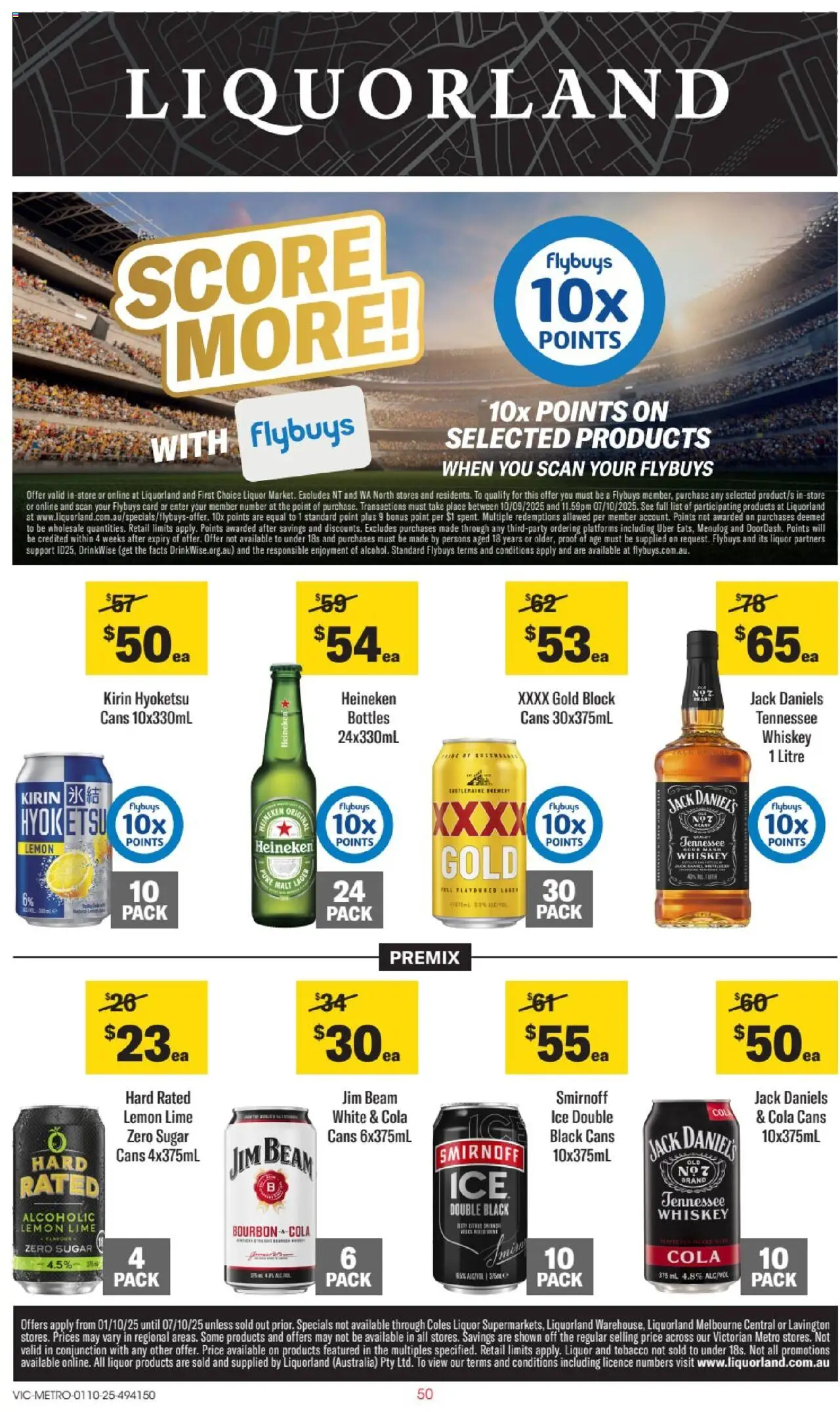 Liquorland catalogue valid from 01/10/2025 - page 1