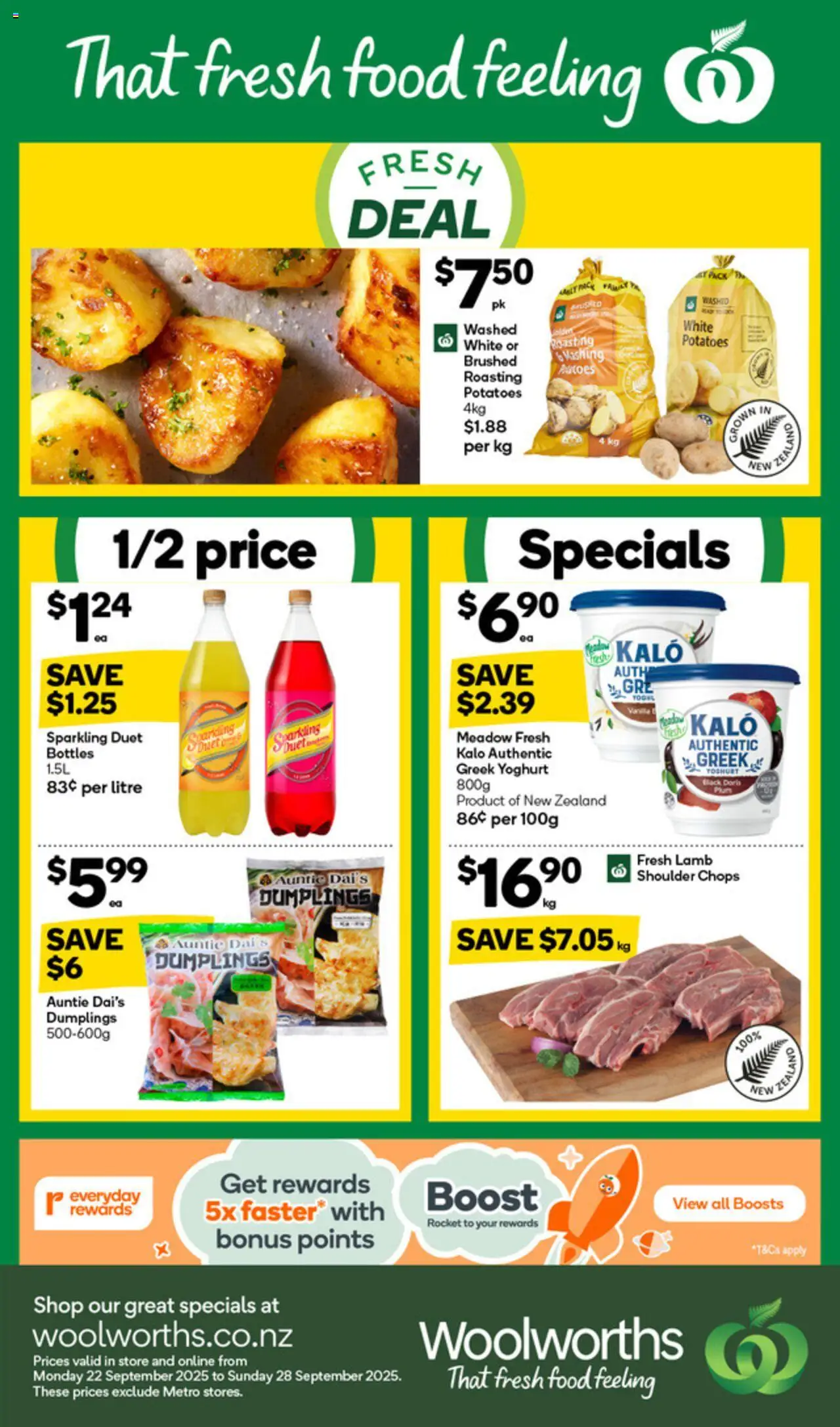 Catalogue Woolworths catalogue valid from 22 Sept 2025 - page 1