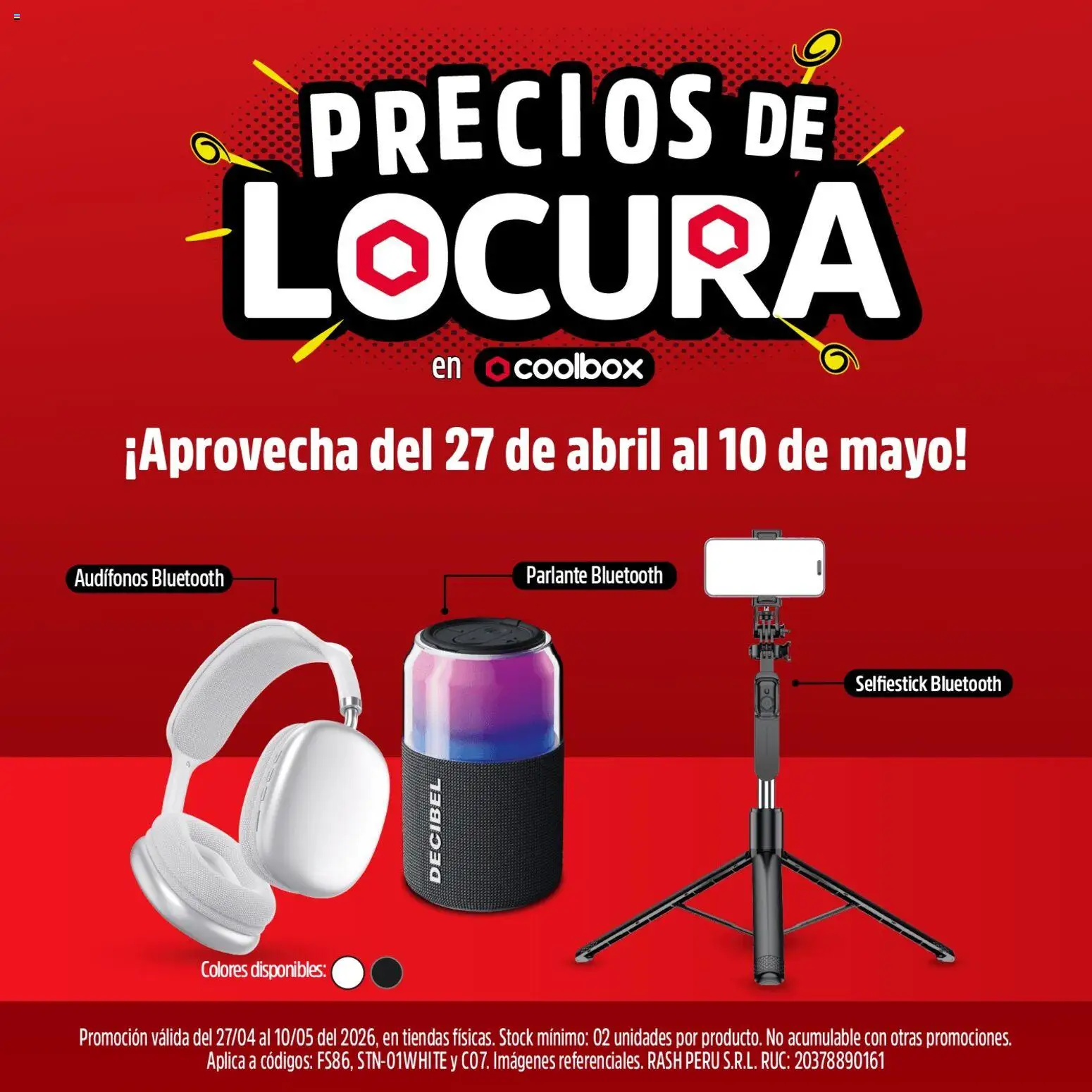 Vista previa de Coolbox catálogo de la tienda Coolbox válido desde 27/04/2026 - Audífonos, Parlante, Parlante Bluetooth