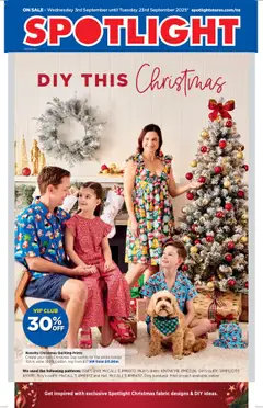 Preview of catalogue DIY This Christmas from shop Spotlight valid 3 Sept 2025