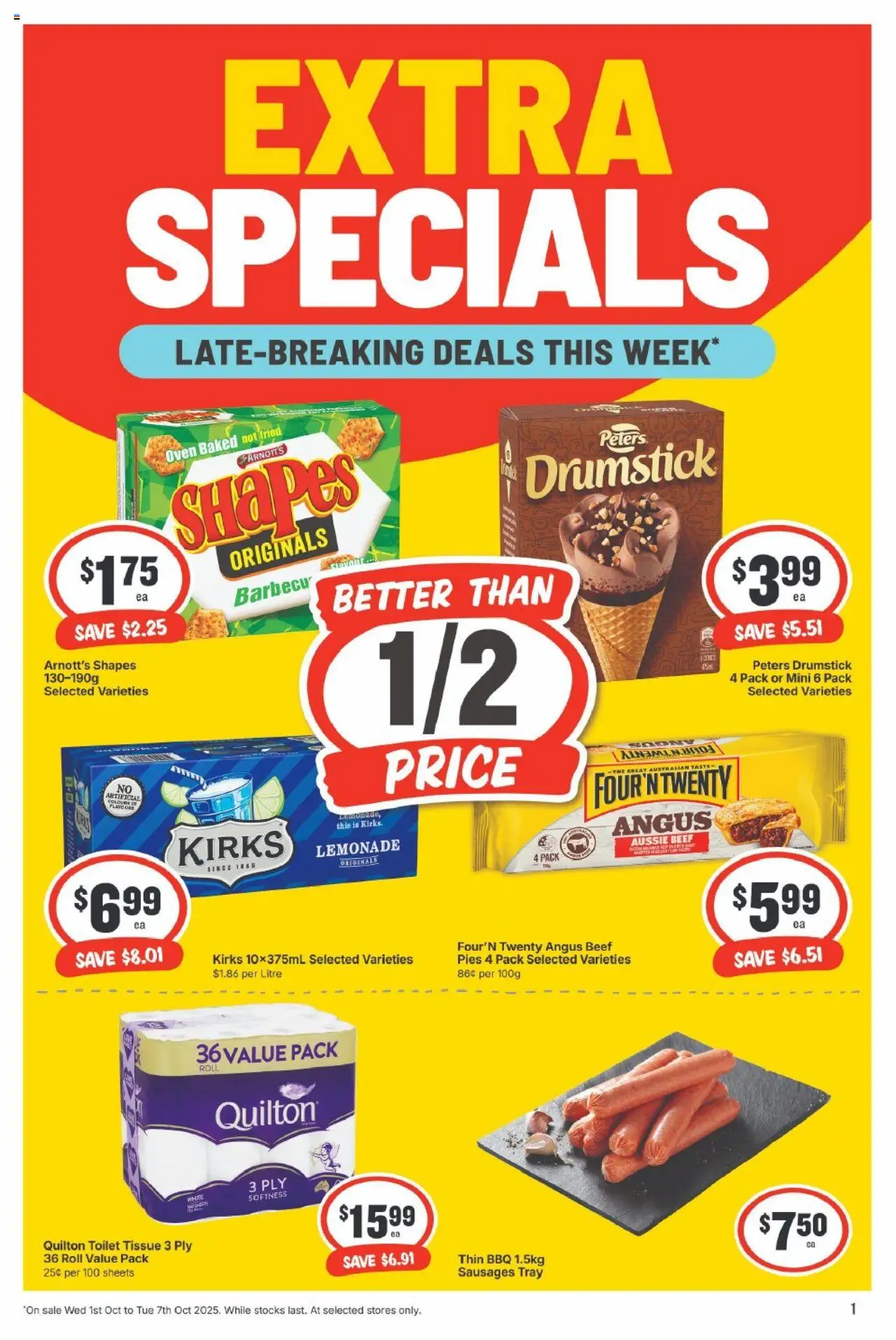 IGA catalogue valid from 01/10/2025 - page 1