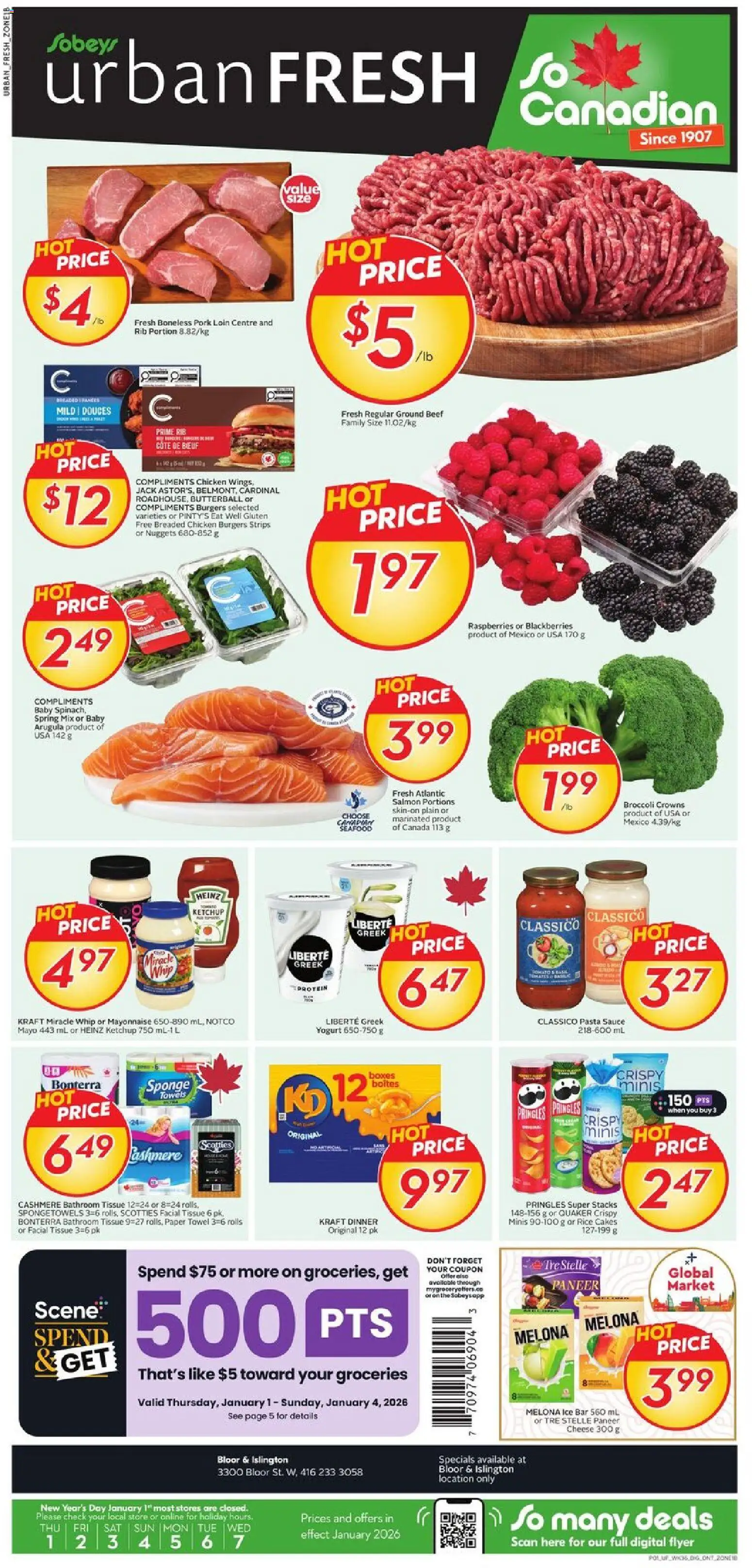 Preview of leaflet Weekly Flyer - ON from shop Sobeys is valid from Jan 01, 2026