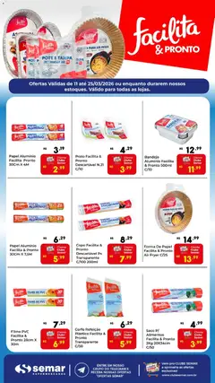 Pré-Visualização do folheto "Semar Supermercado ofertas Facilita Pronto" da loja Semar Supermercado válido a partir de 11/03/2026