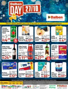 Pré-Visualização do folheto "Ofertas Dalben Day" da loja Supermercado Dalben válido a partir de 27/10/2025