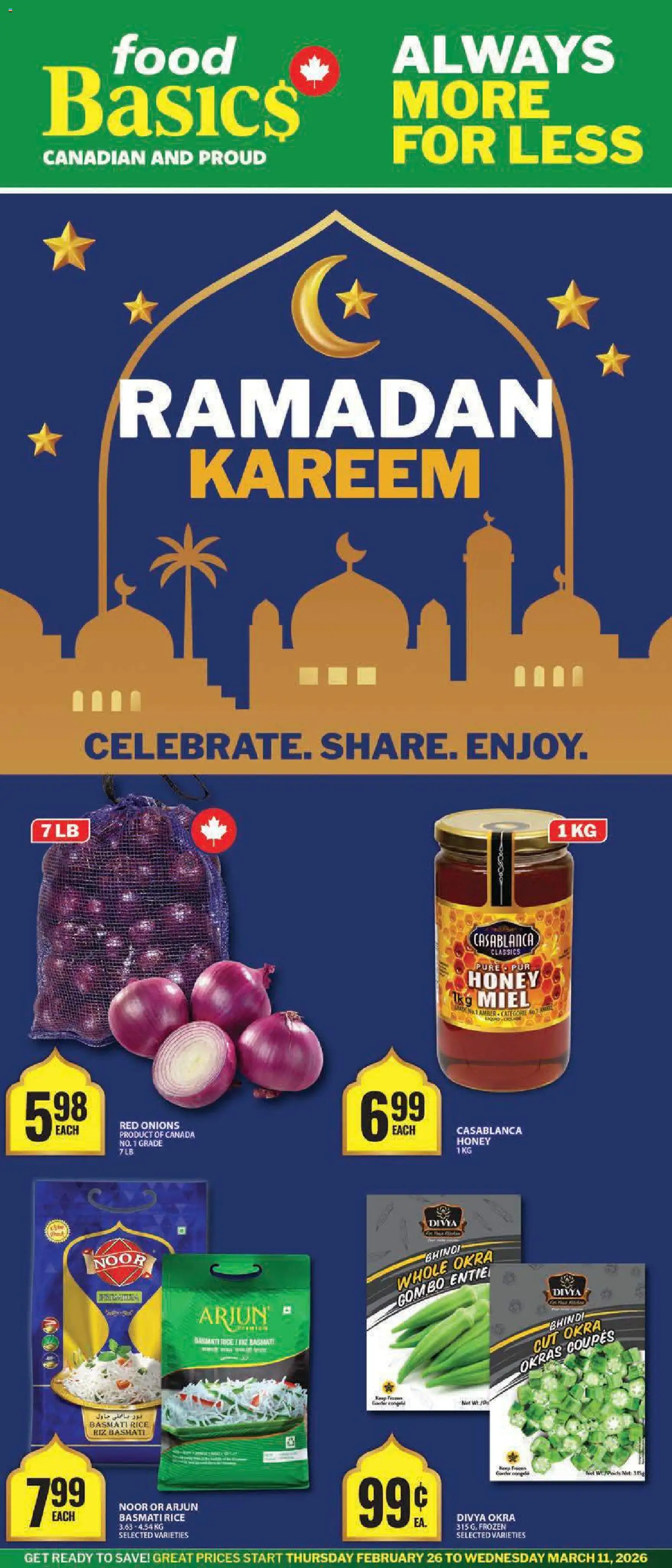 Preview of leaflet Ramadan - Cornwall from shop Food Basics is valid from Feb 26, 2026