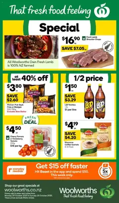 Preview of catalogue Catalogue North Island from shop Woolworths valid 20 Oct 2025