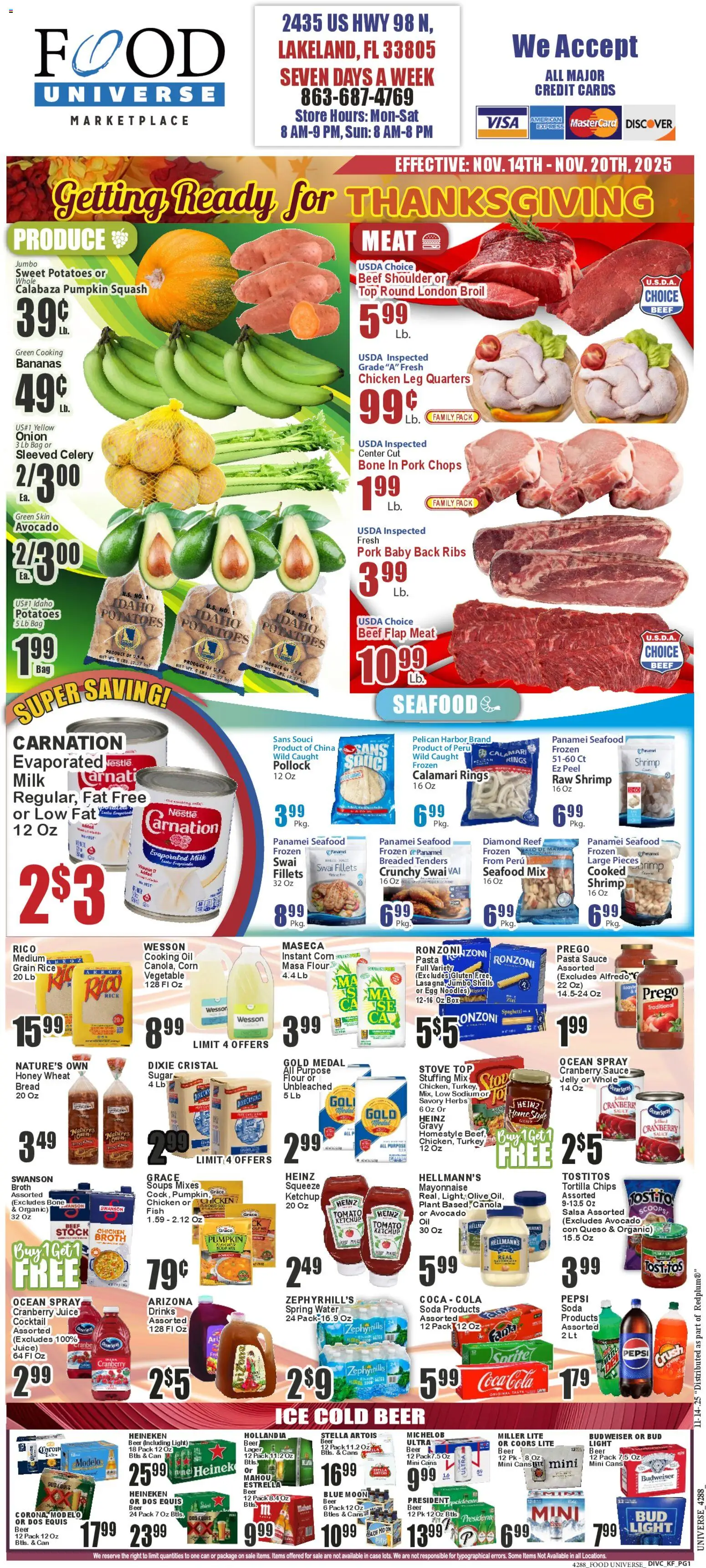Ad Preview of Food Universe Weekly Ad from 11/14/2025