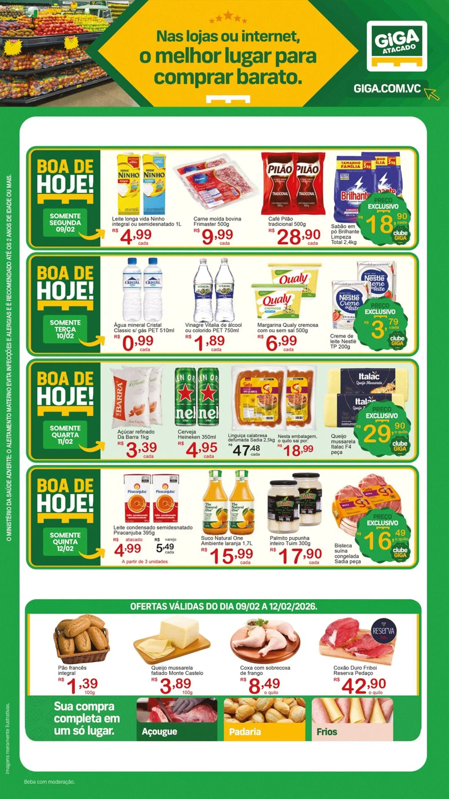 Pré-Visualização do folheto "Ofertas da semana" da loja GIGA Atacado válido a partir de 09/02/2026