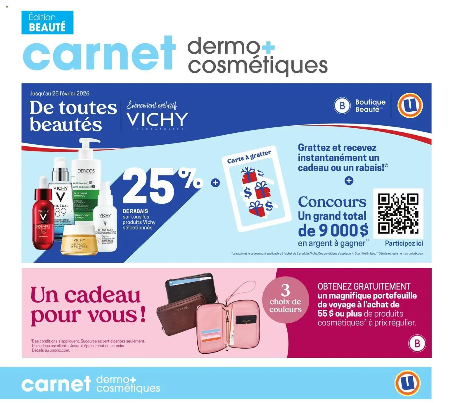 Preview of leaflet Carnet Beauté from shop Uniprix is valid from Feb 12, 2026