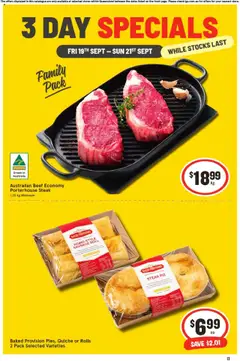 Preview of catalogue 3 Day Specials QLD from shop IGA valid 19/09/2025