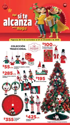 Vista previa las ofertas de la tienda Bodega Aurrerá - Folleto Aquí sí te alcanza para la magia de la Navidad desde el 03/11/2025 