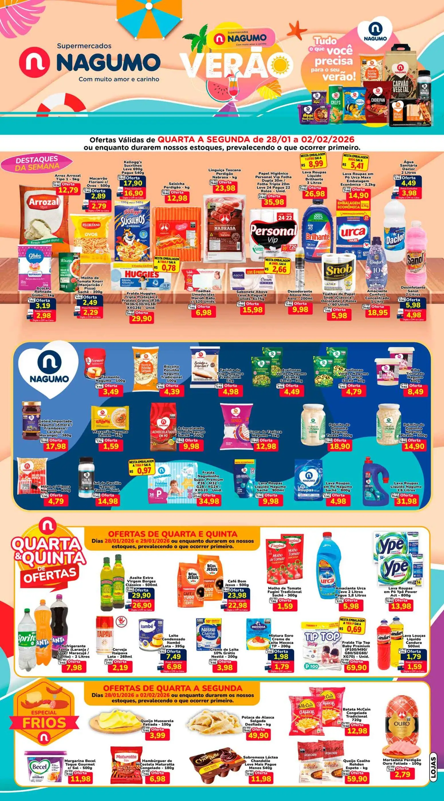 Pré-Visualização do folheto "Ofertas da semana" da loja Nagumo válido a partir de 27/01/2026