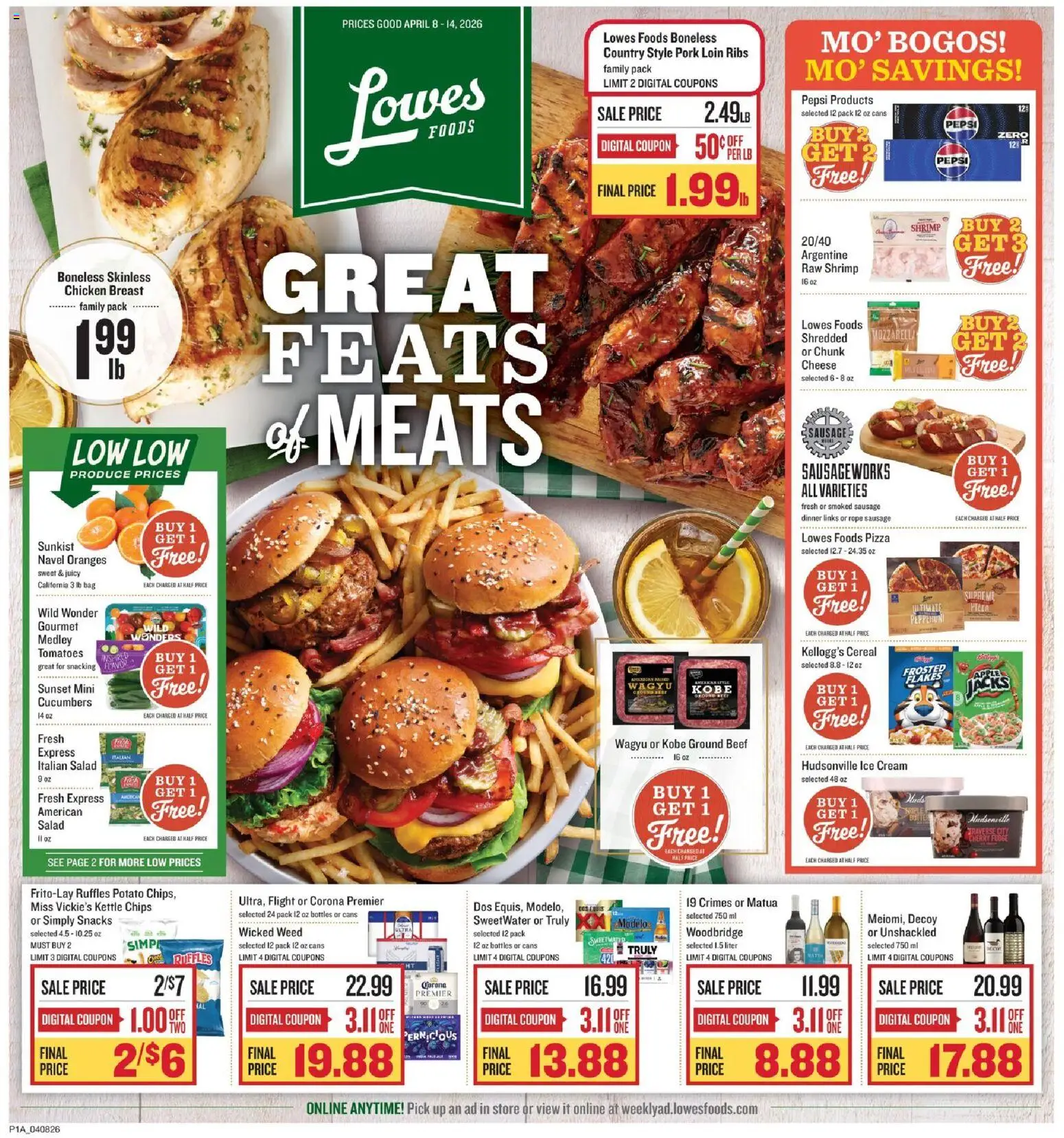 Ad Preview of Lowes Foods Lowes Foods Weekly Ad from 04/08/2026