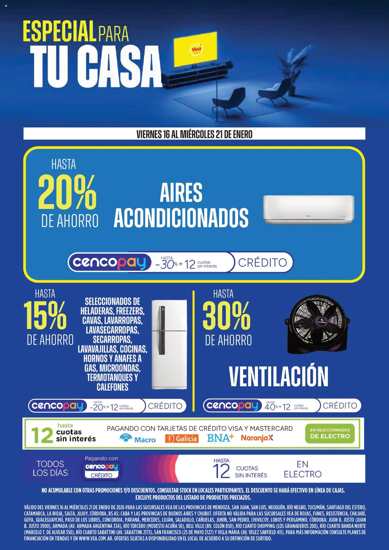 Vista previa del folleto de la tienda Vea válido desde el 16/01/2026 