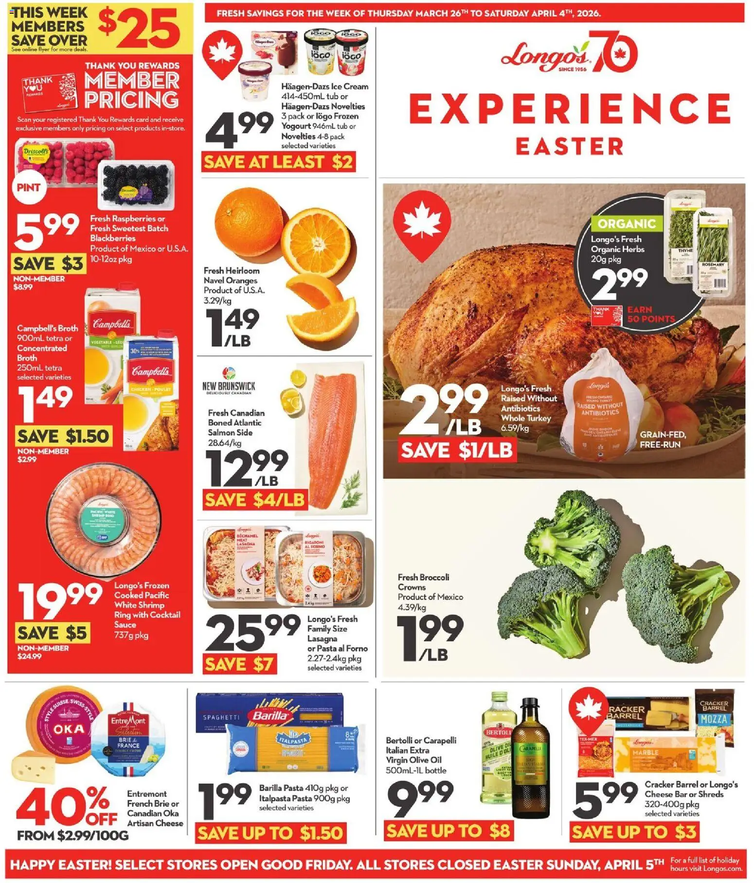 Preview of leaflet Longo's weekly flyer / circulaire from shop Longo's is valid from Mar 26, 2026