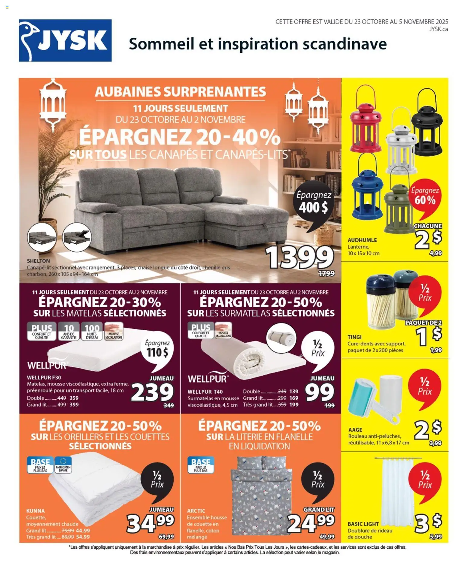 JYSK flyer valid from Oct 23, 2025 - page number 1