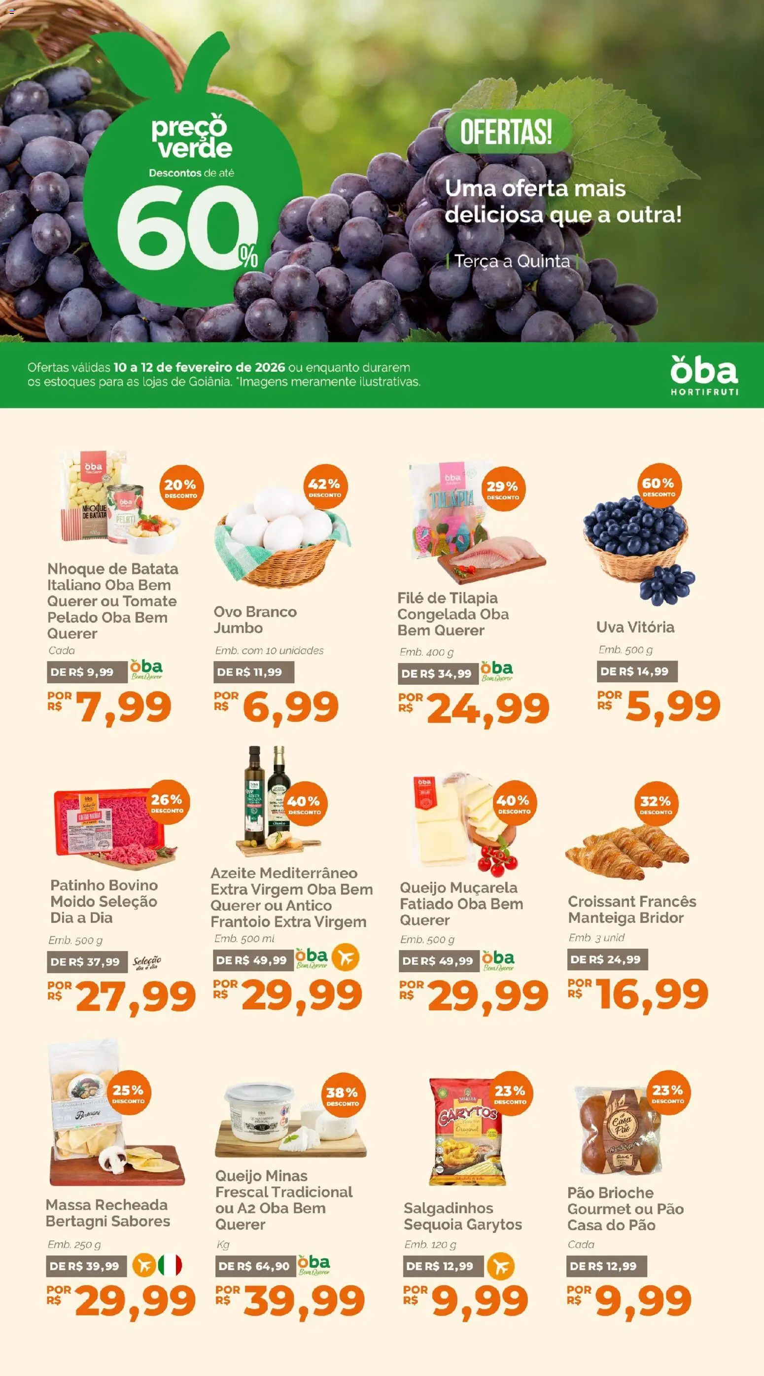 Pré-Visualização do folheto "Ofertas da semana" da loja Oba Hortifruti válido a partir de 10/02/2026