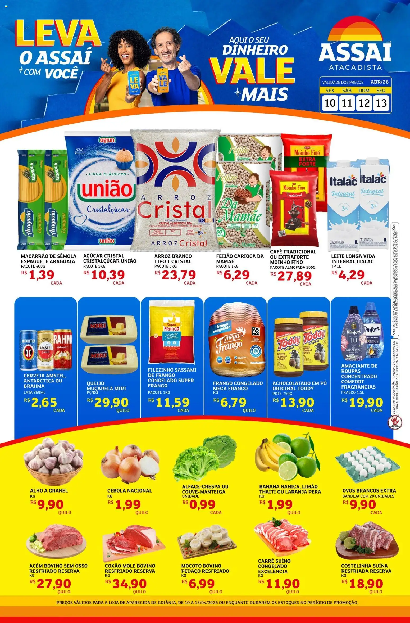 Pré-Visualização do folheto "Assaí Atacadista ofertas - GO" da loja Assaí Atacadista válido a partir de 11/04/2026