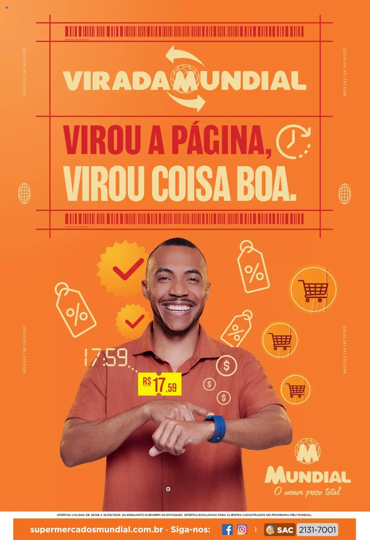 Mundial folheto "Encarte" válido a partir de 29/08/2025 - número de página 1