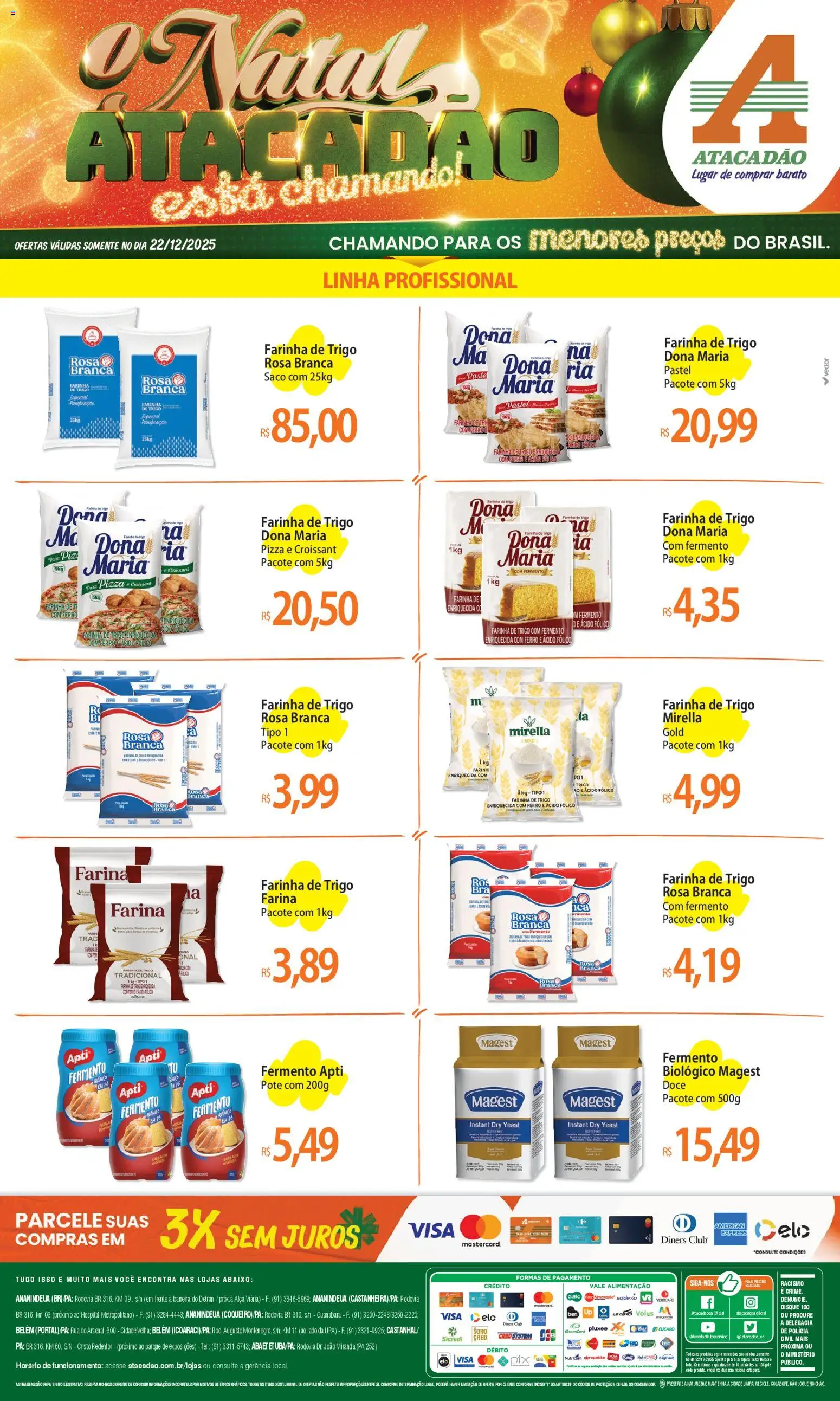 Pré-Visualização do folheto "Ofertas - PA" da loja Atacadão válido a partir de 22/12/2025