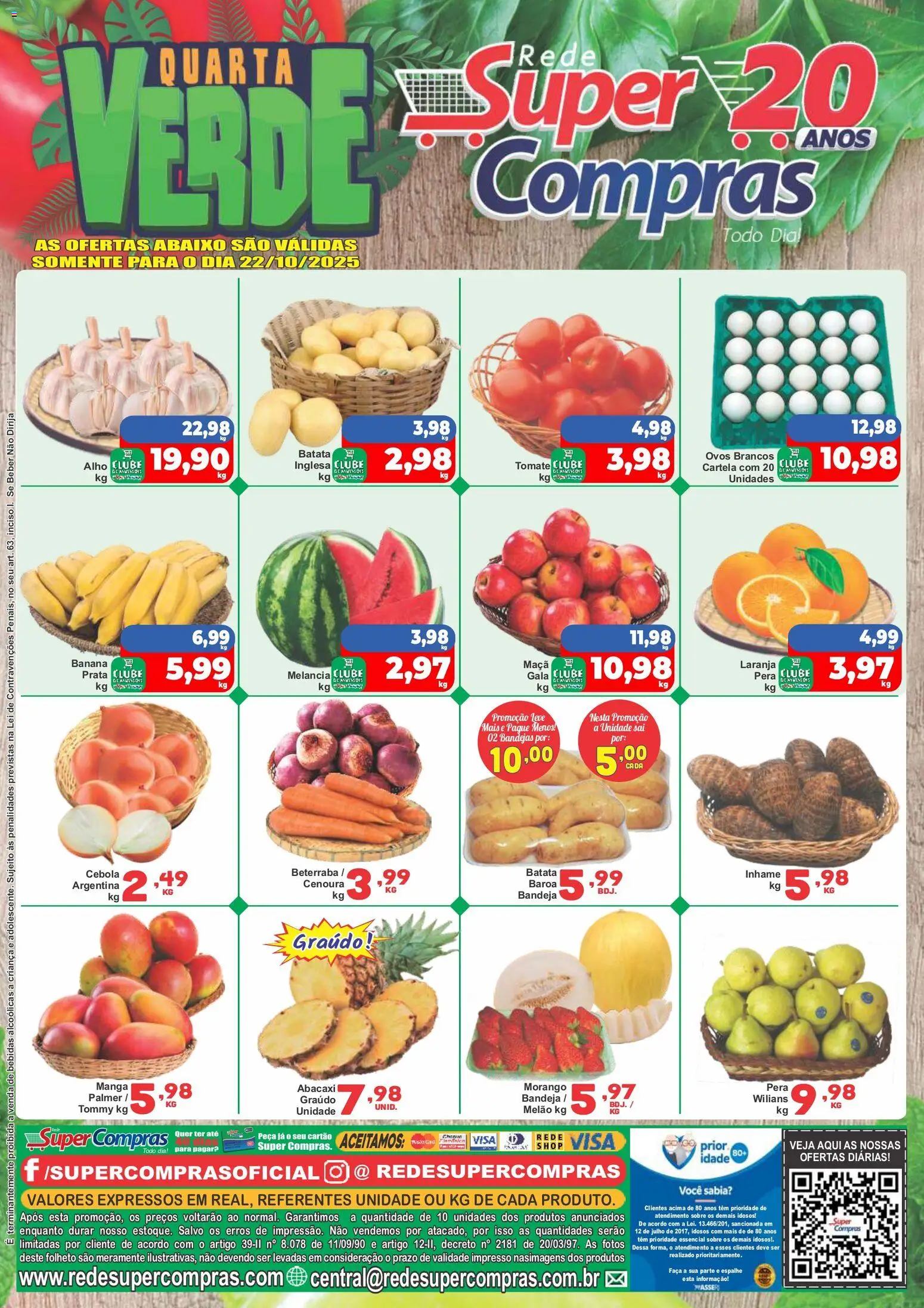 Rede Super Compras folheto "Ofertas do Dia" válido a partir de 22/10/2025 - número de página 1