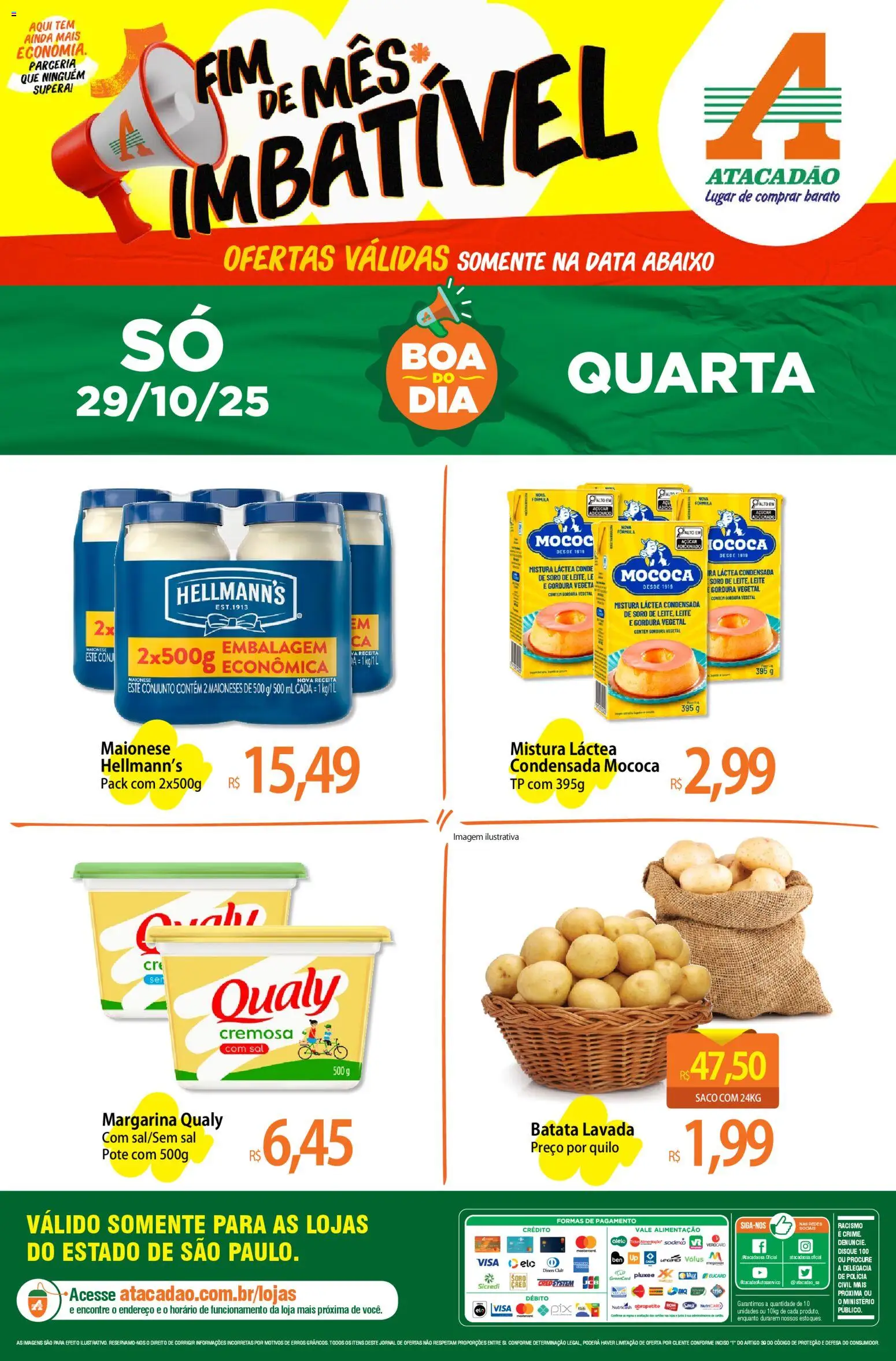 Pré-Visualização do folheto "Ofertas - SP" da loja Atacadão válido a partir de 29/10/2025