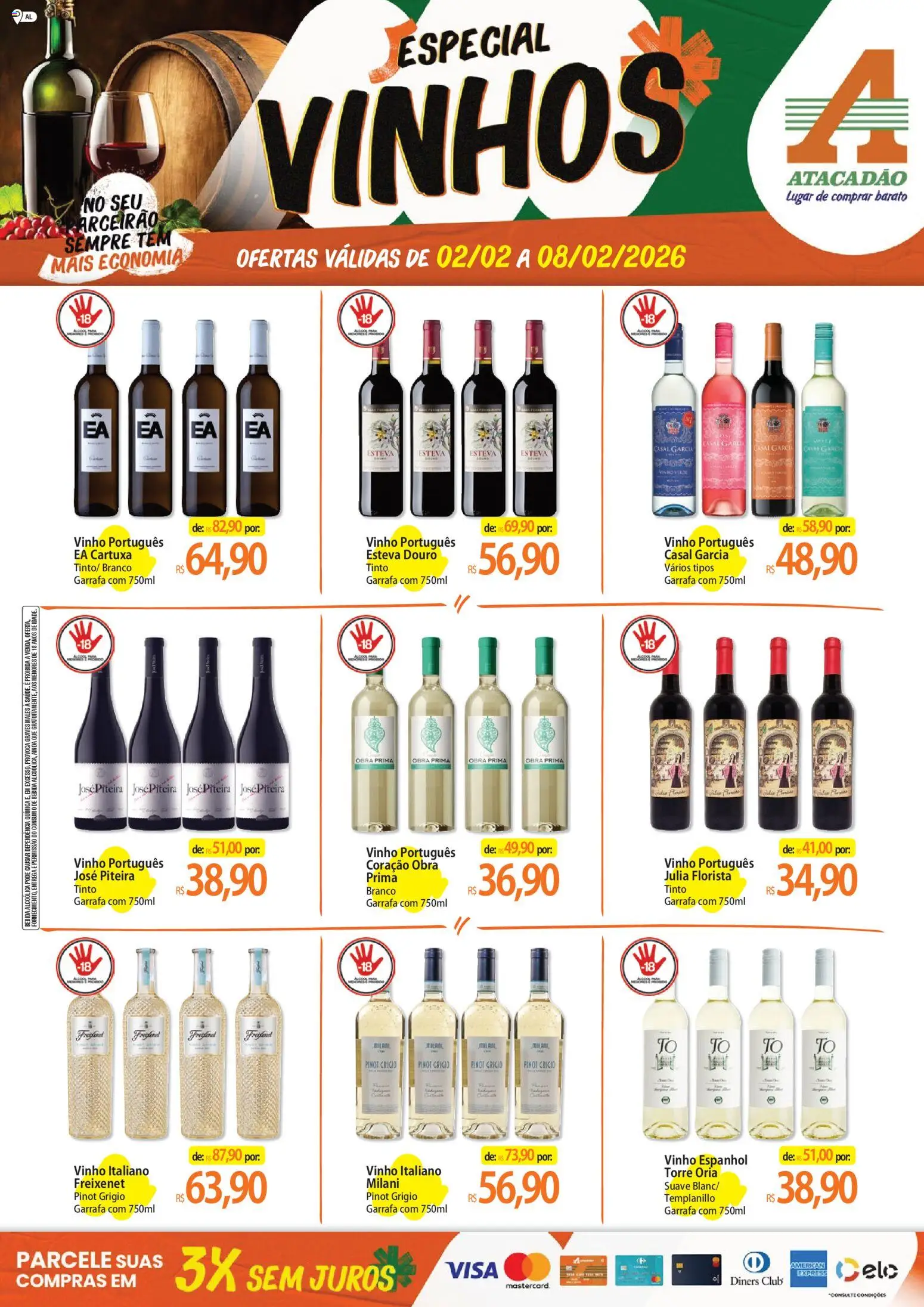 Pré-Visualização do folheto "Ofertas - AL" da loja Atacadão válido a partir de 02/02/2026