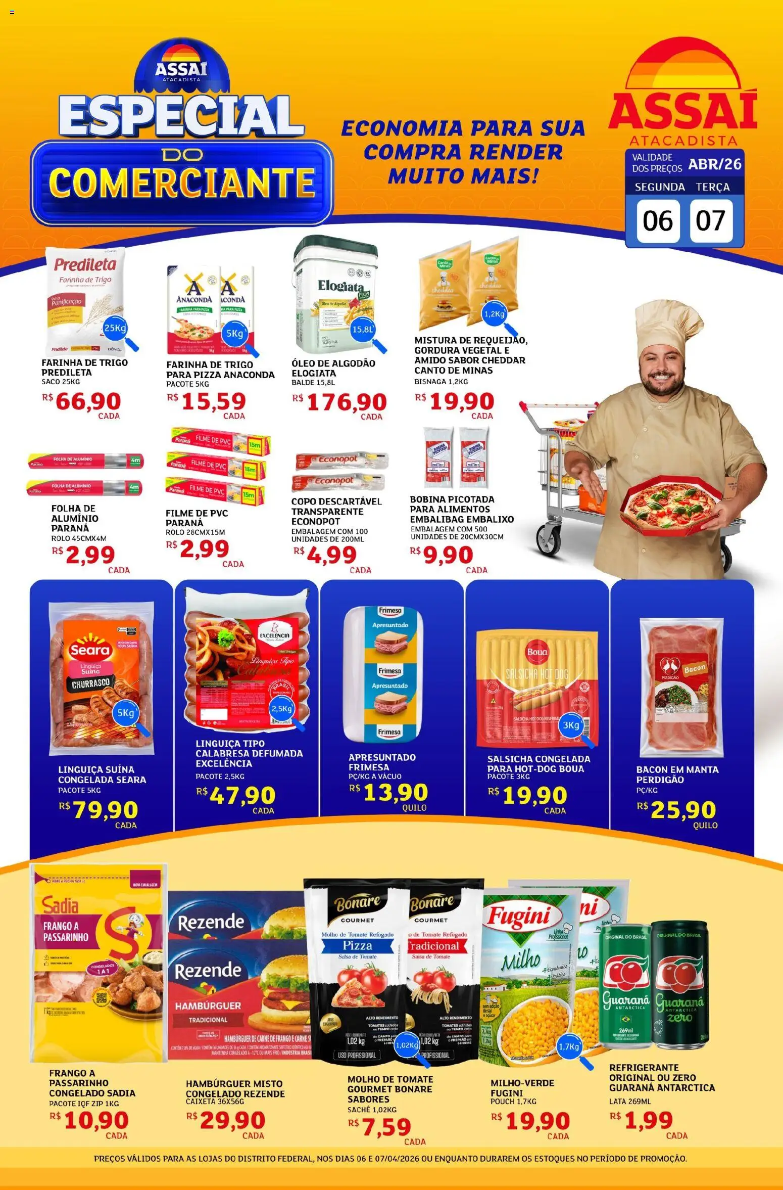 Pré-Visualização do folheto "Assaí Atacadista ofertas - DF" da loja Assaí Atacadista válido a partir de 06/04/2026