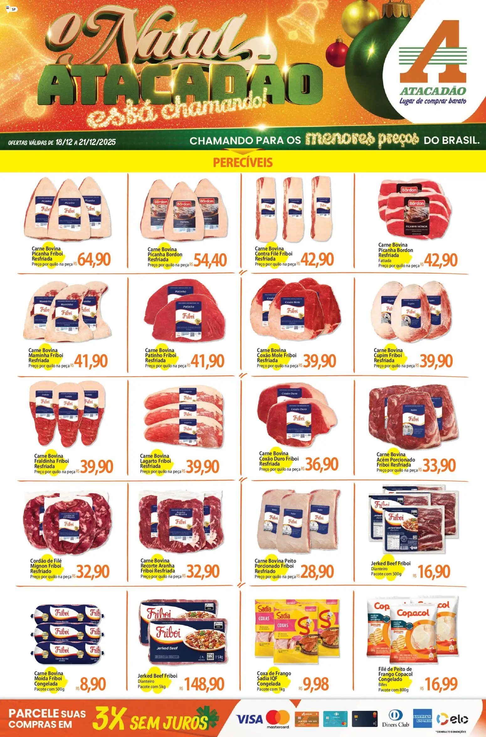 Pré-Visualização do folheto "Ofertas - SP" da loja Atacadão válido a partir de 18/12/2025