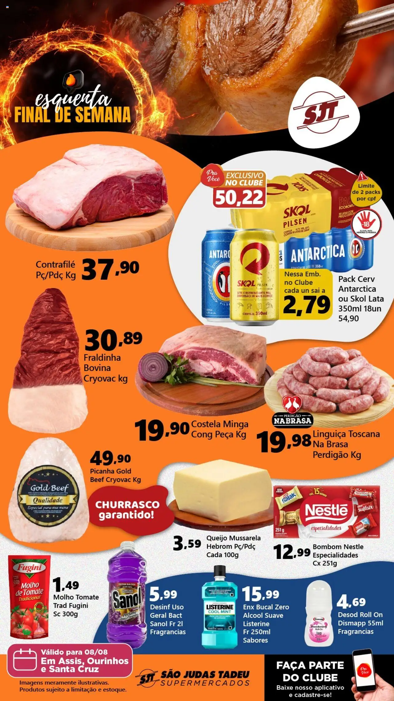 São Judas Tadeu folheto "Ofertas da semana" válido a partir de 08/08/2025 - número de página 1