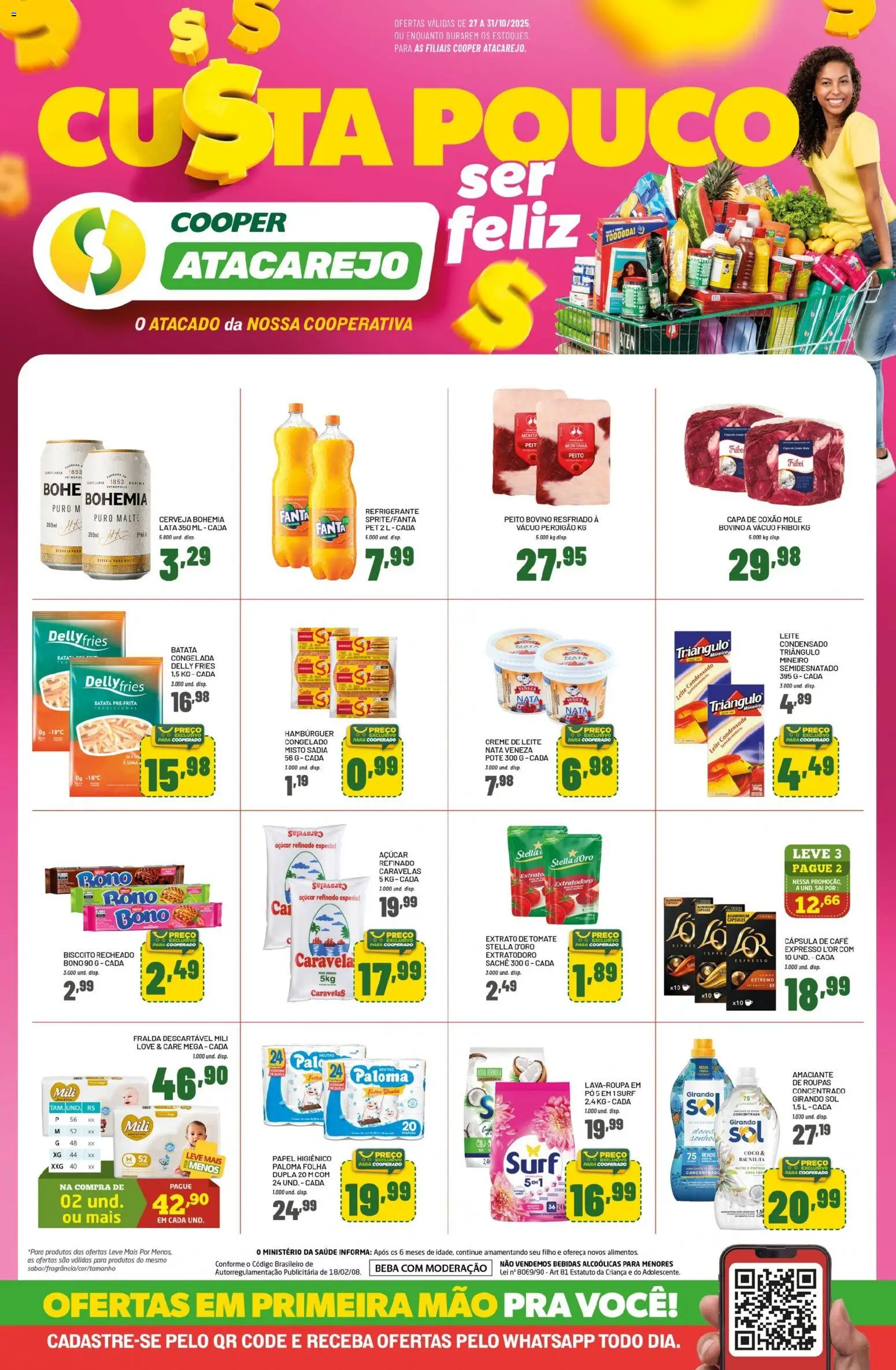 Pré-Visualização do folheto "Ofertas Atacarejo semanal" da loja Cooper válido a partir de 27/10/2025