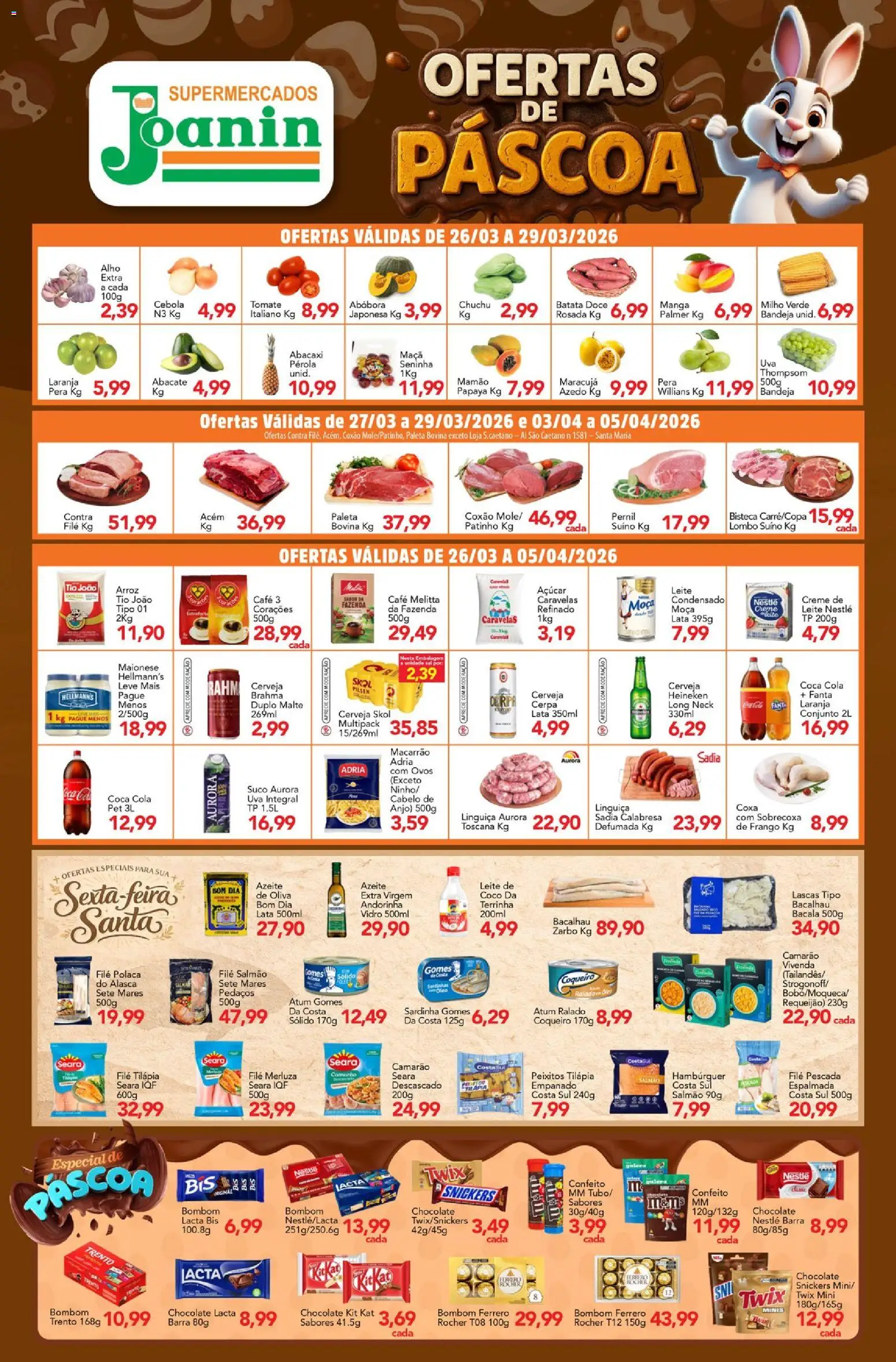 Pré-Visualização do folheto "Supermercados Joanin - Ofertas da semana" da loja Supermercados Joanin válido a partir de 26/03/2026