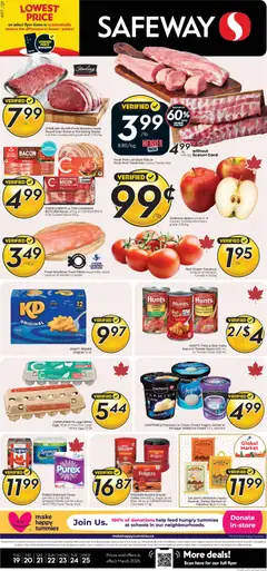 Un aperçu du dépliant Safeway weekly flyer / circulaire du magasin Safeway est valide à partir 19 mars 2026