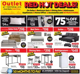 Preview of leaflet Outlet from shop Tepperman's is valid from Aug 21, 2025