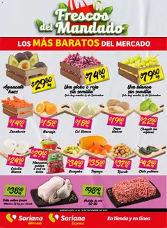 Vista previa las ofertas de la tienda Soriana - Frescos del Mandado Mercado: Saltillo y Torreón desde el 16/12/2025 