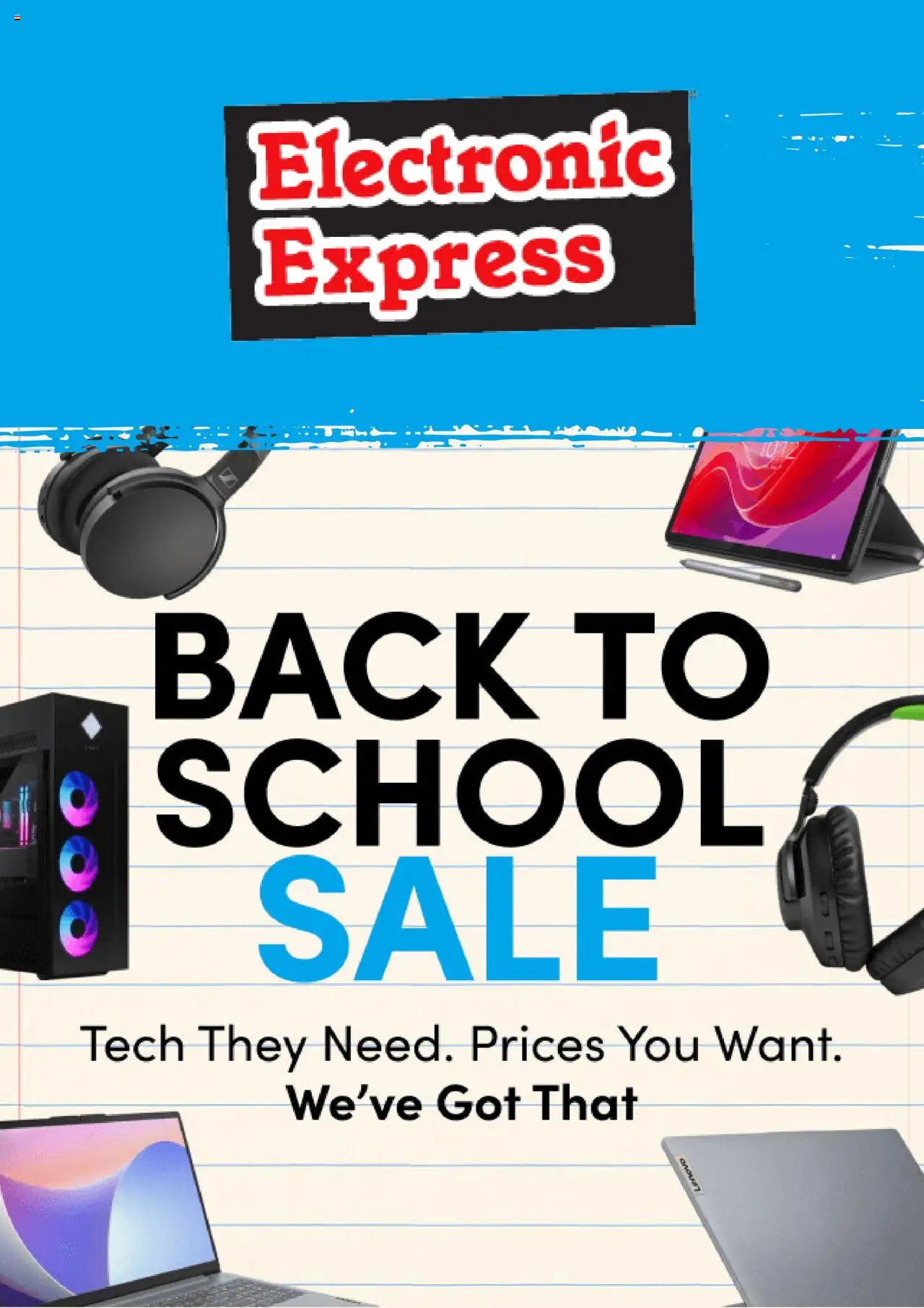 Electronic Express Weekly Ad from 08/04/2025 - Flyer - Page number 1