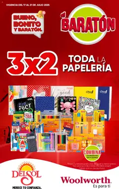 Vista previa las ofertas de la tienda Del Sol y Woolworth - Catálogo Llegó el Baratón desde el 17/07/2025 