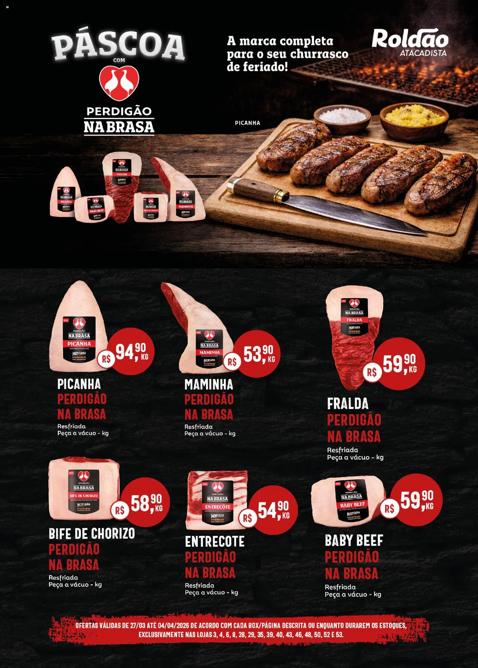 Pré-Visualização do folheto "Roldão ofertas Perdigão na brasa" da loja Roldão válido a partir de 27/03/2026