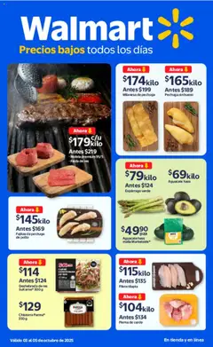 Vista previa las ofertas de la tienda Walmart - Folleto Precios Bajos desde el 03/10/2025 