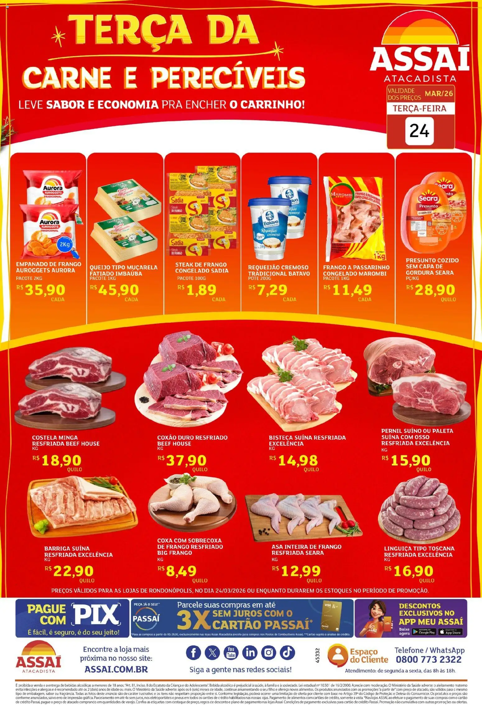 Pré-Visualização do folheto "Assaí Atacadista ofertas - MT" da loja Assaí Atacadista válido a partir de 24/03/2026
