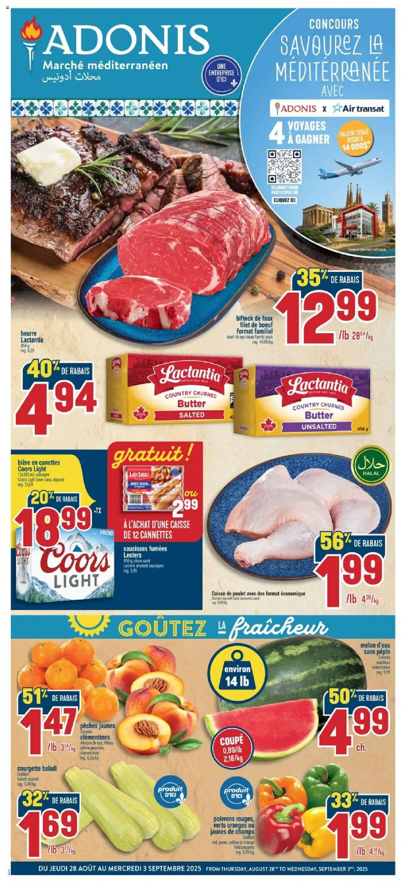 Adonis flyer valid from Aug 28, 2025 - page number 1