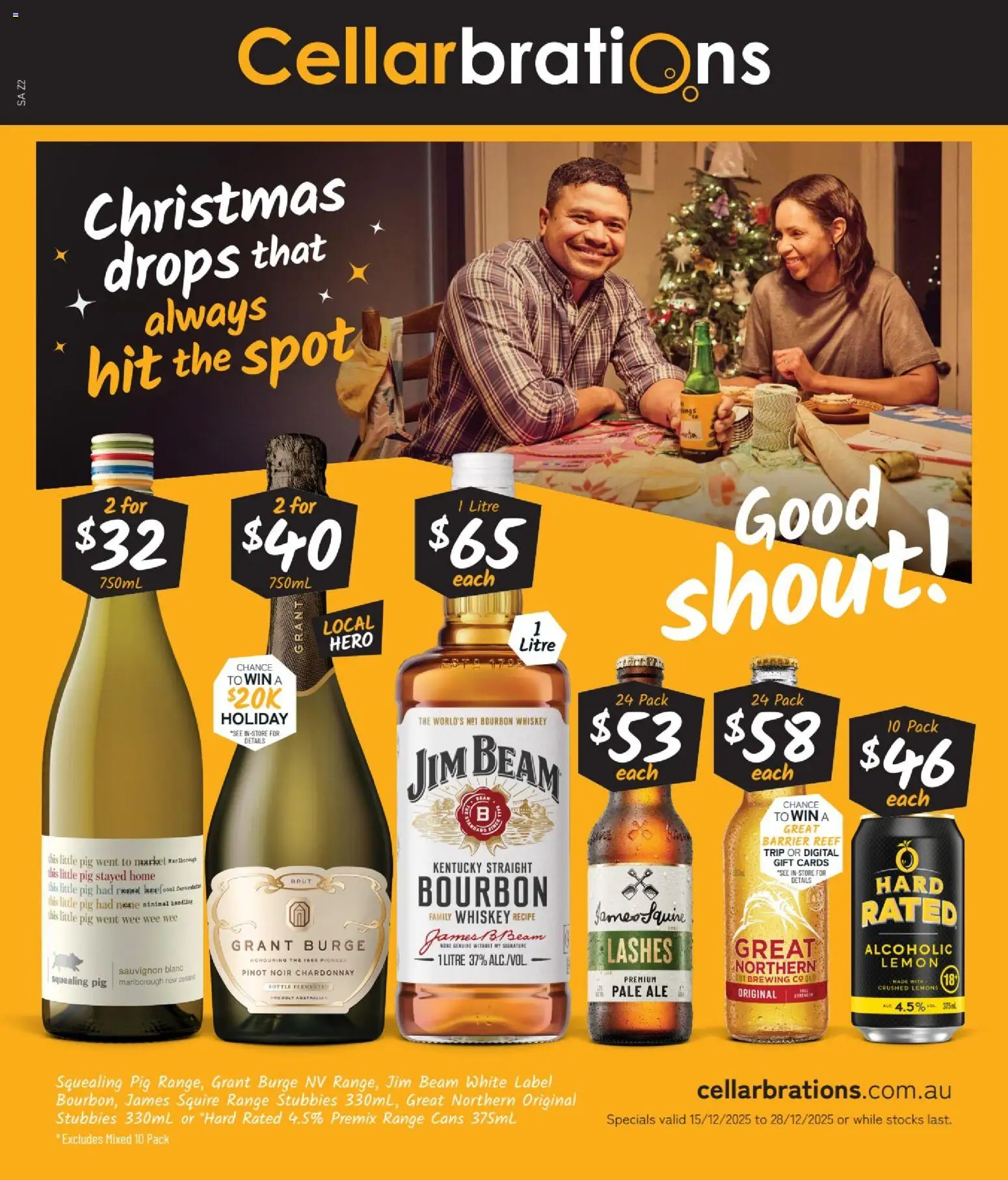 Preview of catalogue Catalogue Andamooka, Ceduna, Ardrossan from shop Cellarbrations valid 15/12/2025