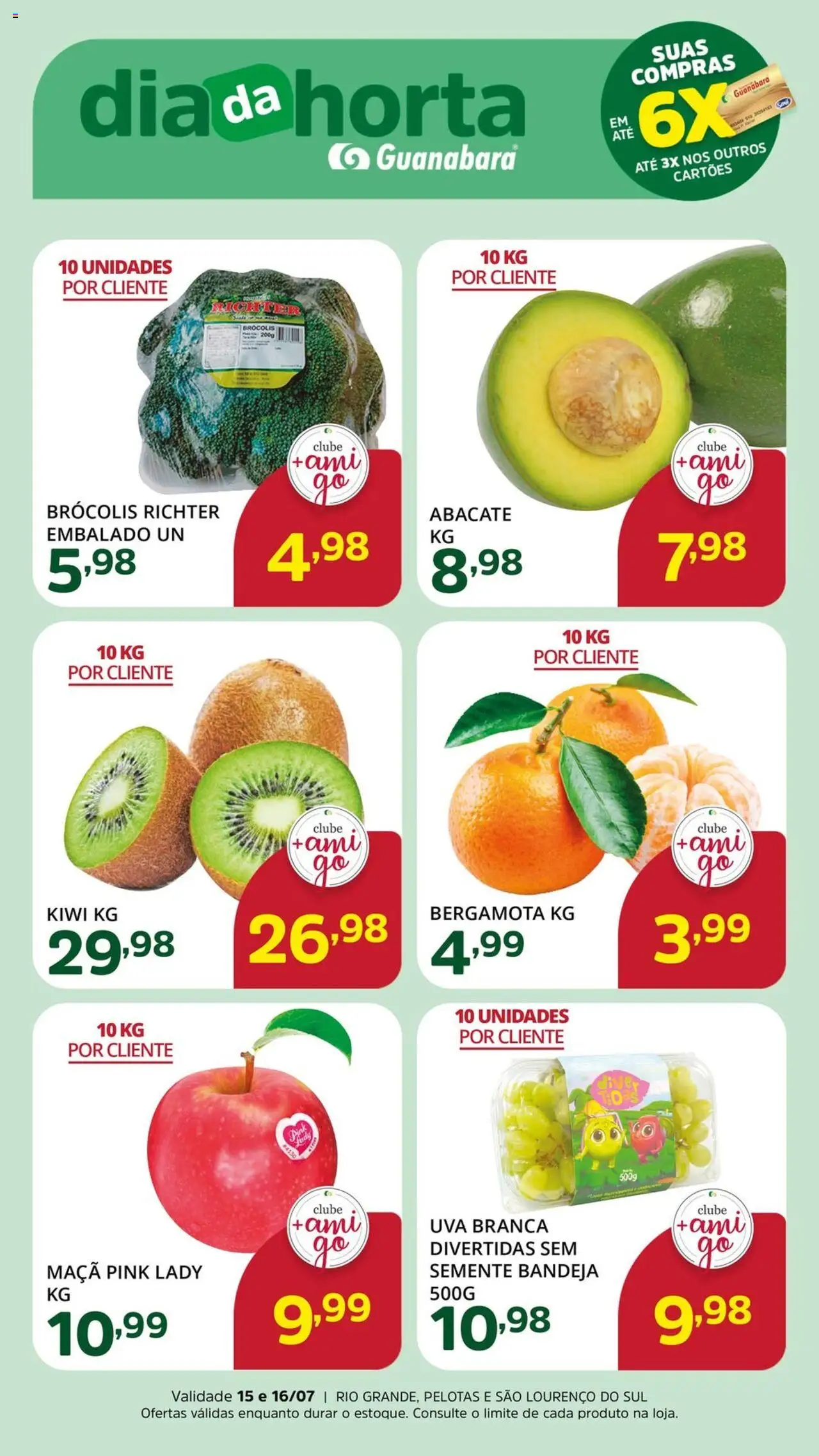 Supermercado Guanabara folheto "Ofertas da semana" válido a partir de 15/07/2025 - número de página 1
