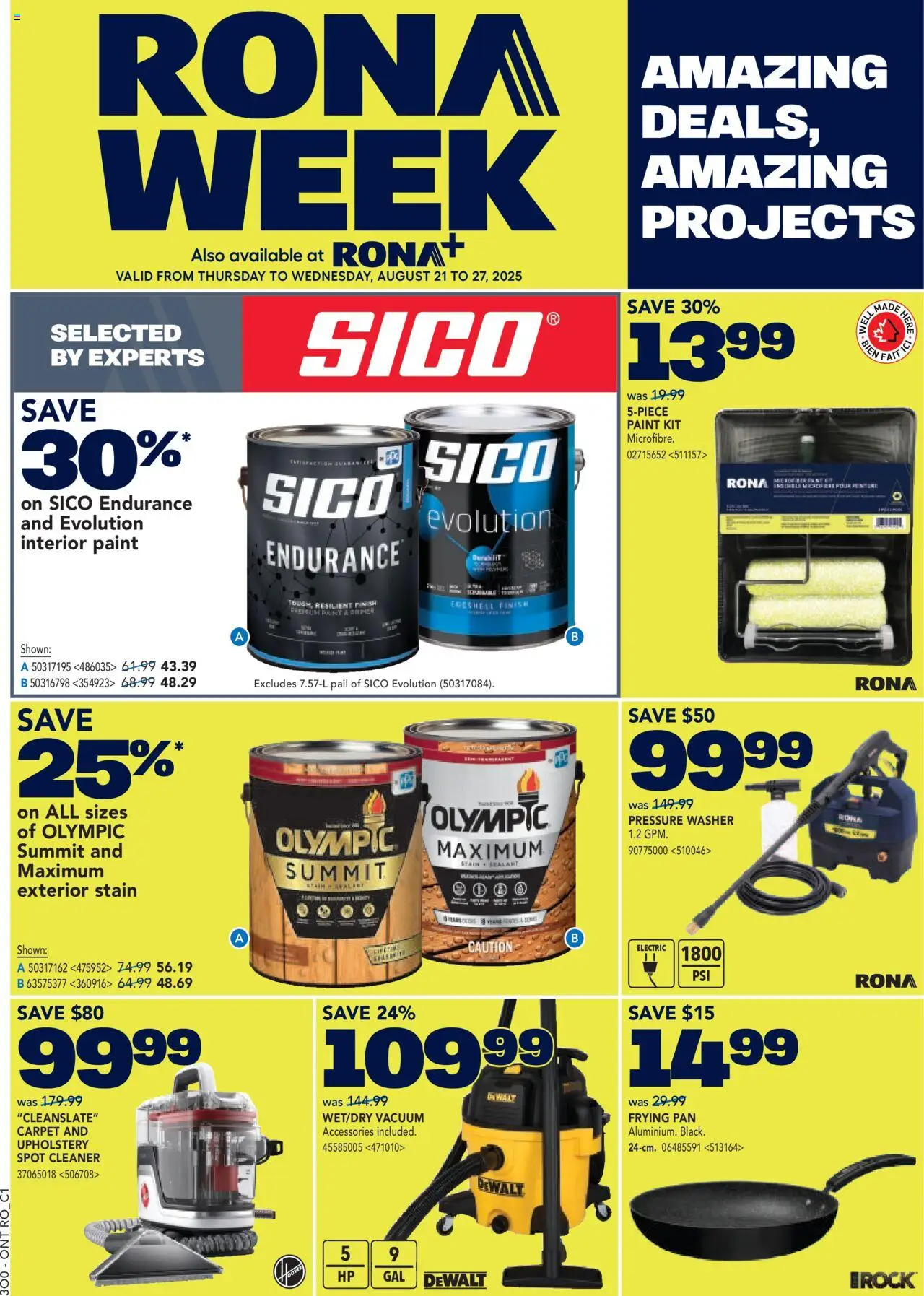 Rona flyer valid from Aug 21, 2025 - page number 1 - Carpet
